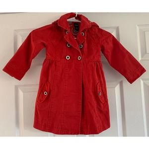 Baby Gap red hooded coat